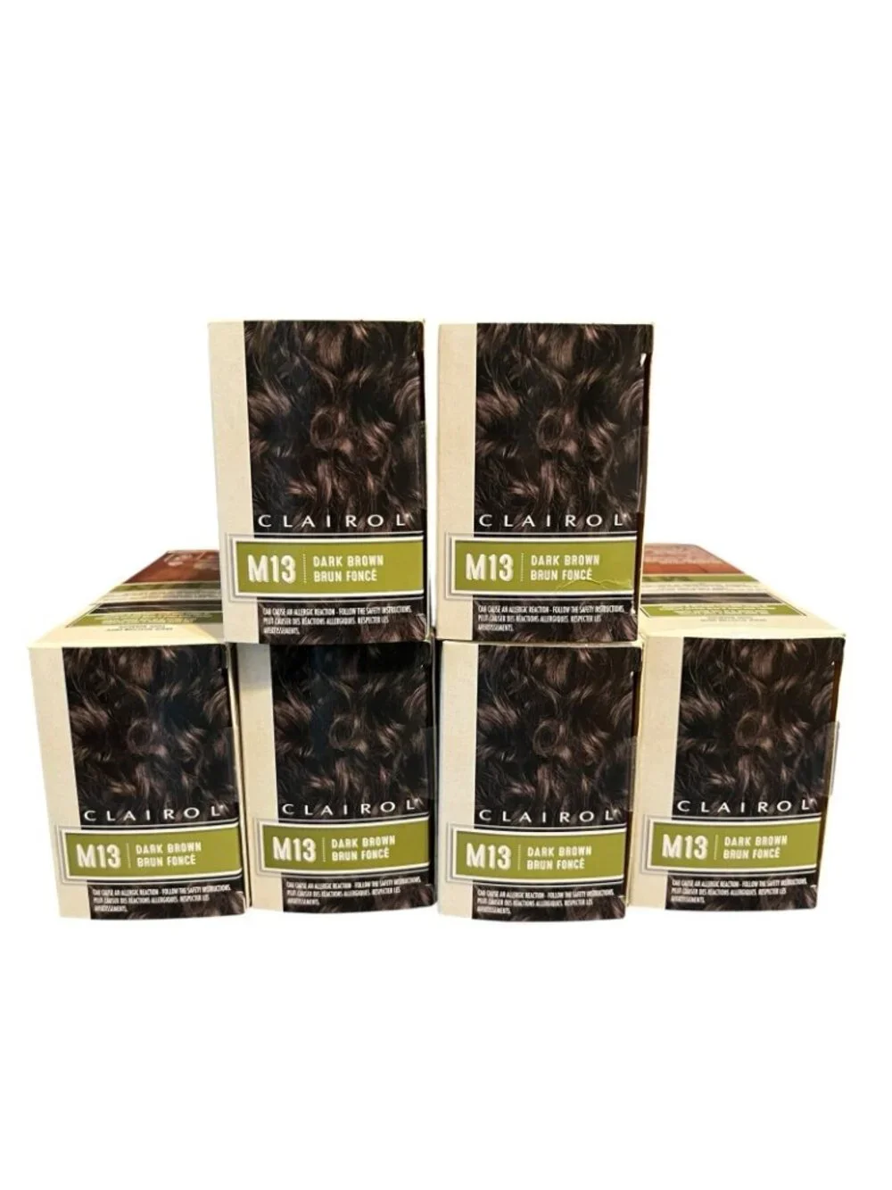 6X Clairol Natural Instincts For Men M13 Dark Brown Hair Color Kit Dye, New